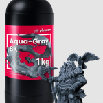 رزین رنگ خاکستری تیره PHROZEN 3D Printer Aqua-Gray 8K Resin