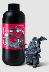 رزین رنگ خاکستری تیره PHROZEN 3D Printer Aqua-Gray 8K Resin